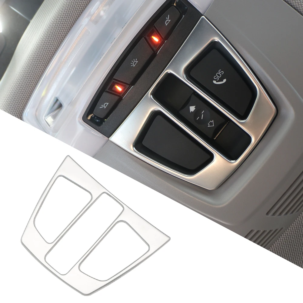 

Декоративная Накладка Из Нержавеющей Стали На Панель Освещения Салона Для BMW F30 F20 F34 F46 X5 F15 X6 F16 X1 F48