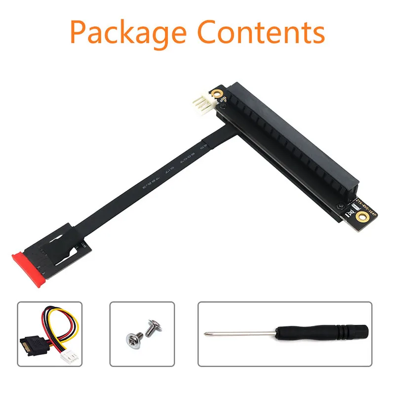 Новый адаптер M.2 NGFF для PCI Express X16, адаптер, переходник для кабеля, 4-контактный разъем питания FDD, 270 градусов, для PCIe Tester Extender (art.: 3920c83bedddb) - 3920c83bedddb