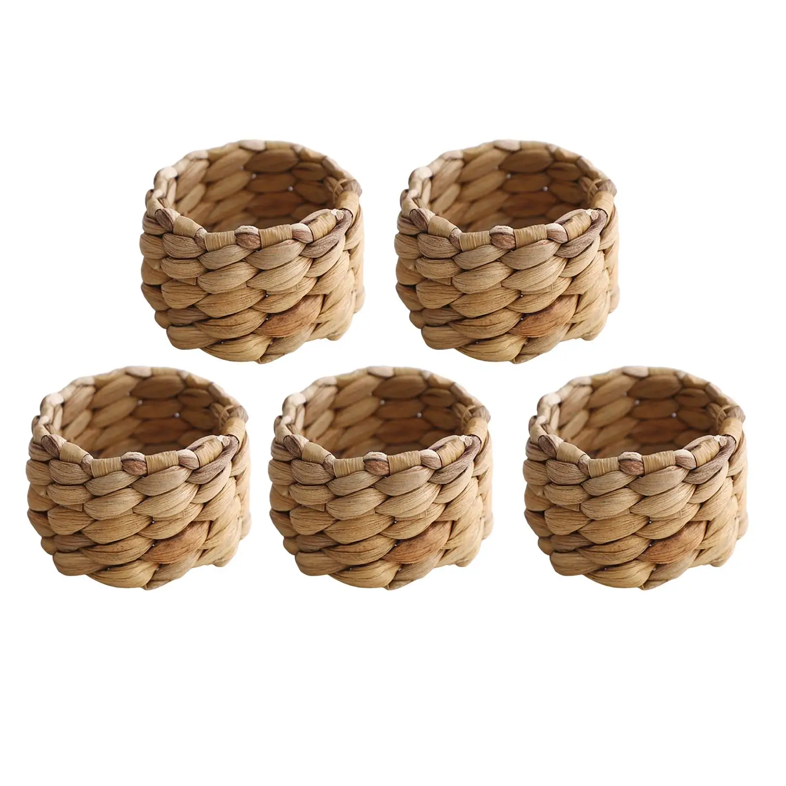 

5 шт. держатель для салфеток, плетеная Пряжка для салфеток для ресторана