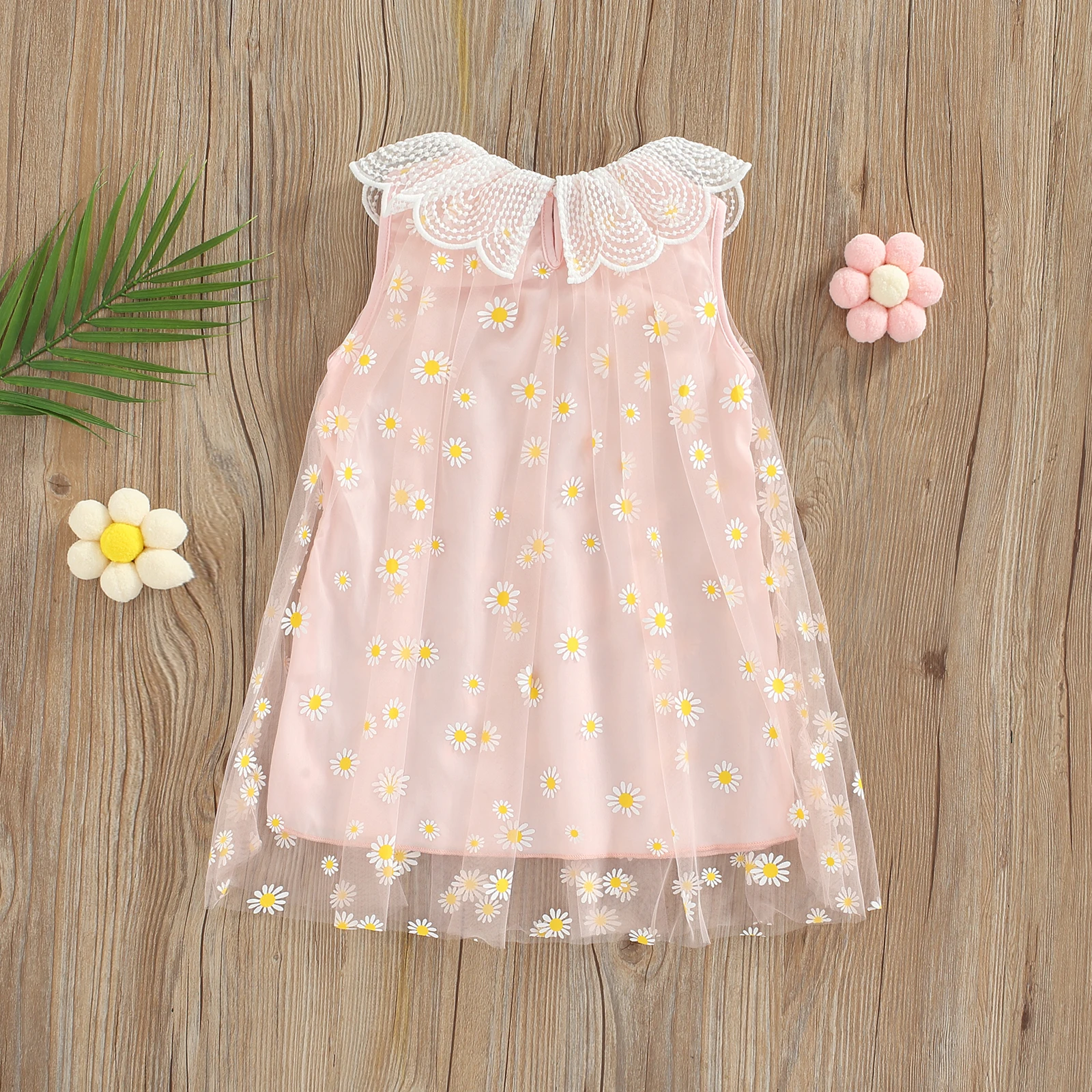 Детское Повседневное платье для девочек свободное летнее без рукавов с