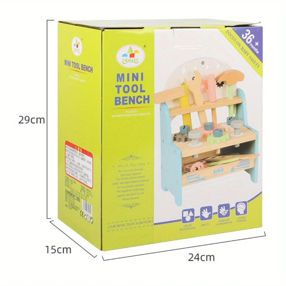 Детский Деревянный Пазл Игровой Домик Сделай Сам Сборочный Инструмент Стол