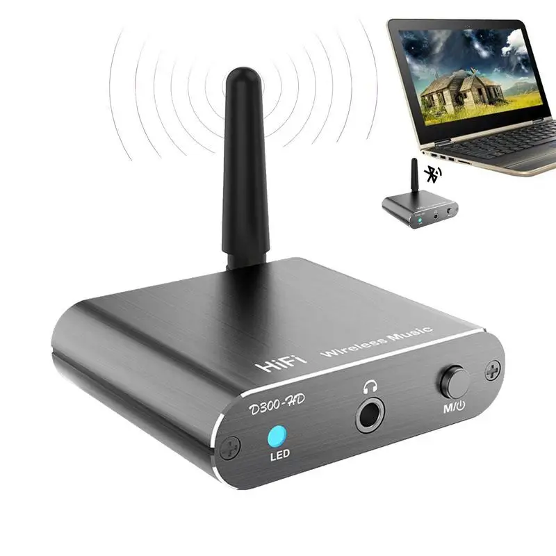

Blue Tooth 5.2 Audio Transmitter Receiver 3.5mm AUX USB Dongle Stereo Wireless Adapter For Car PC TV Headphones 15M Transmission