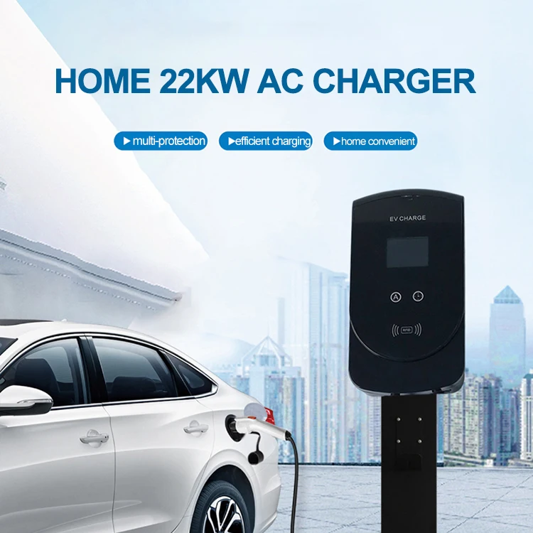 Wholesale 22 Kw Evse New Style Charging Station Reliable Wall-mounted Ev Charger enlarge