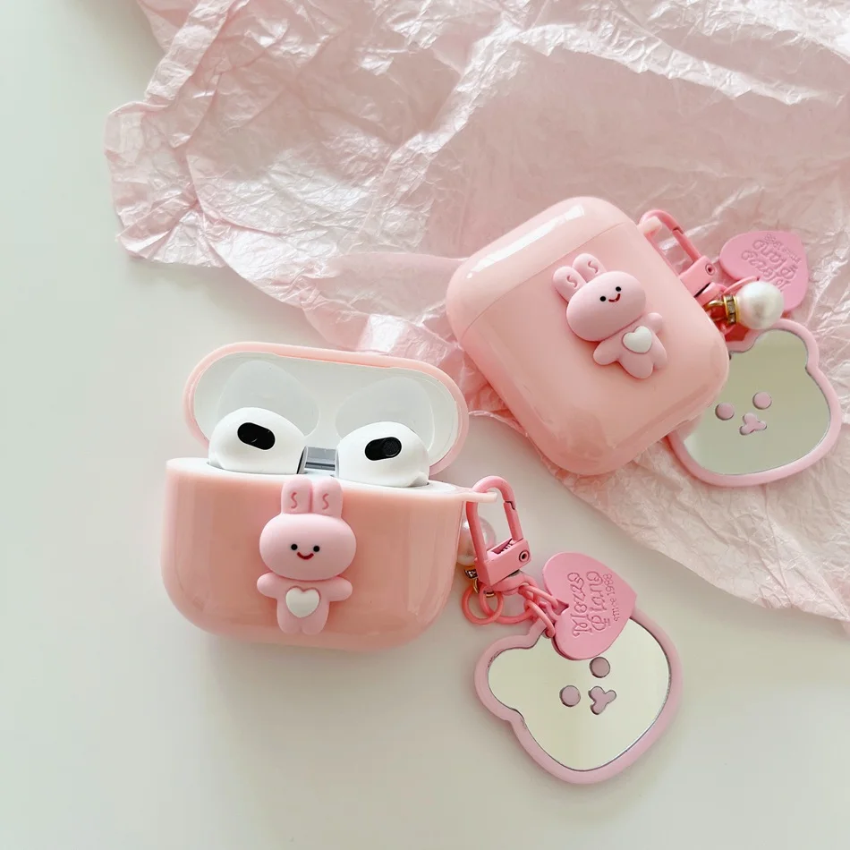 

cartoon cute rabbit Earphone Case for airpods Pro / airpods 3 Cover Silicone Protect Hearphone Cover airpod pro / air pods 2