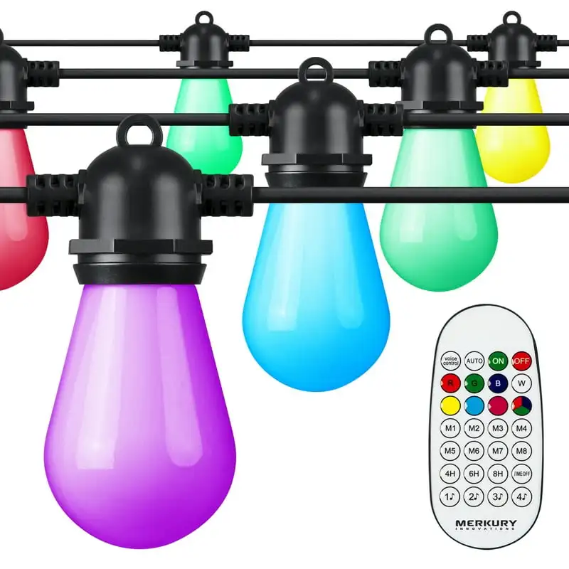 

+ Outdoor Cafe Lights | Multicolored LED String Lights