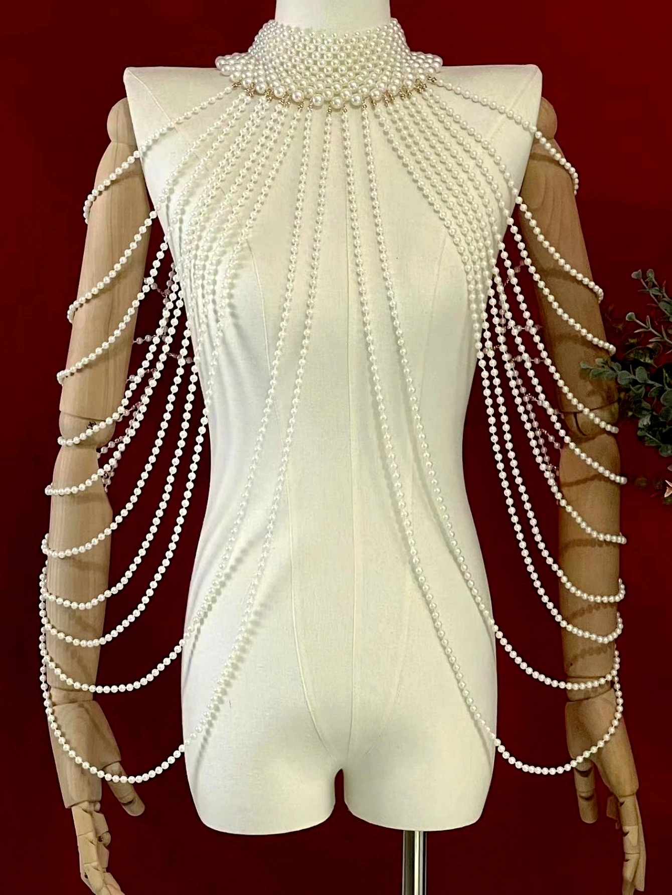 Женское Ожерелье на плечо с искусственным жемчугом 1 шт.