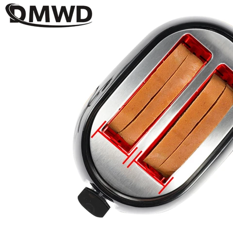 DMWD 850 Вт многофункциональный электрический тостер для хлеба, автоматическая машина для завтрака, бытовая сэндвич-машина с пылезащитной крышкой, быстрый нагрев