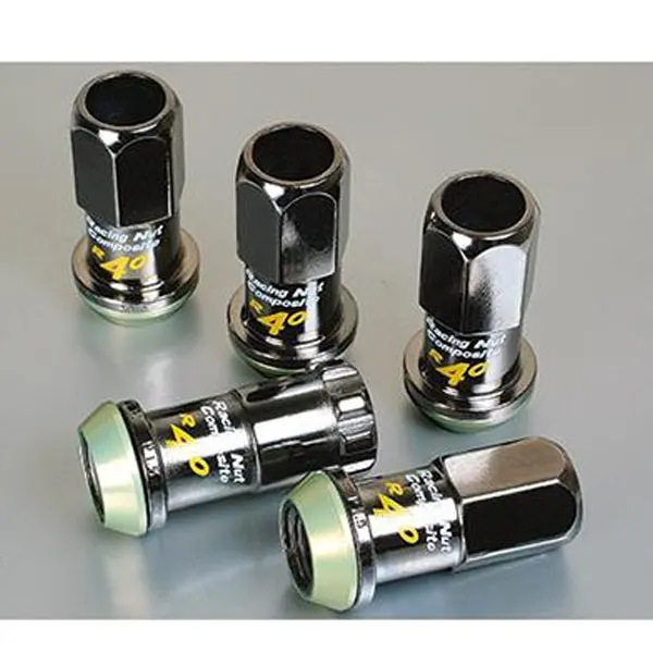 20 шт., автомобильные модифицированные гайки для колес, гайки для колес, винты, колесные болты, шпильки, титановые зажимные гайки, замок, длина M12 X 1,5/1,25 для большинства автомобилей r 40