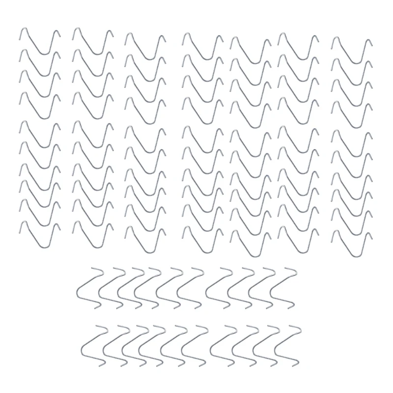 Упаковка из 200 оцинкованных зажимов для проволоки забора. Простая установка.