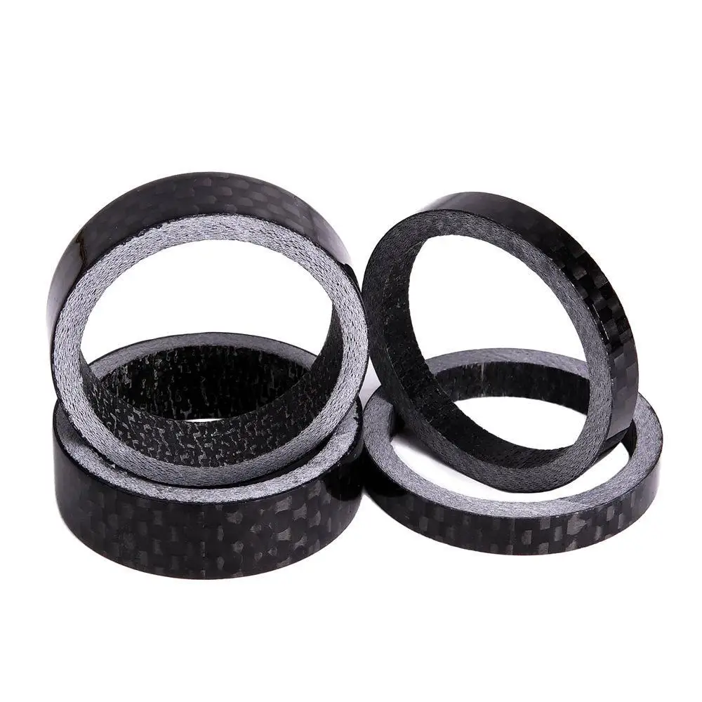 

Bicycle Front Fork Washer MTB Mountain Bike Ultralight Full Carbon Fiber Headset Spacer Gasket Ring 5/10mm Road Bike Accessories