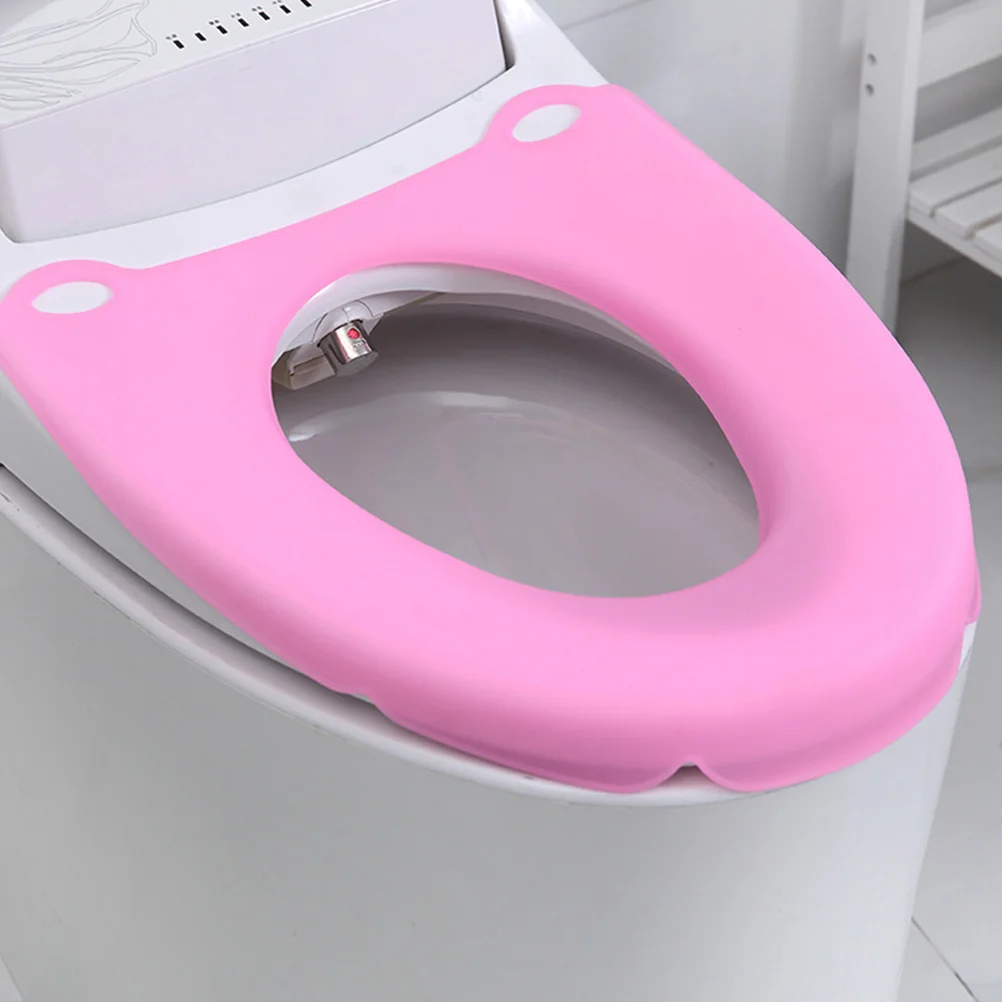 

Toilet Cover Pads Soft Padded Washable Potty Cushion Disposable Pad Silicone Cold Proof Stickers Seats Foldable Elongated Round