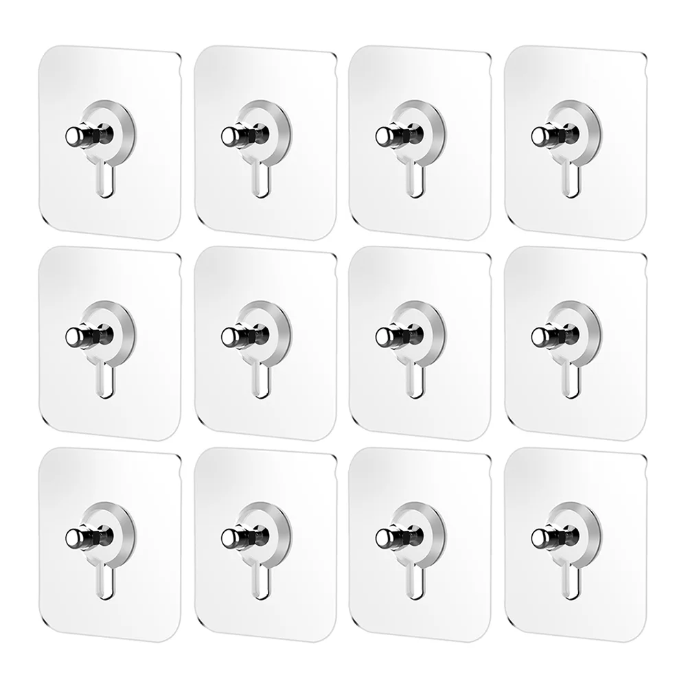 

50Pcs Screw Free Sticker Screw Hooks Patch Wall Stickers Wall Mounted Hanger Screw Sticker