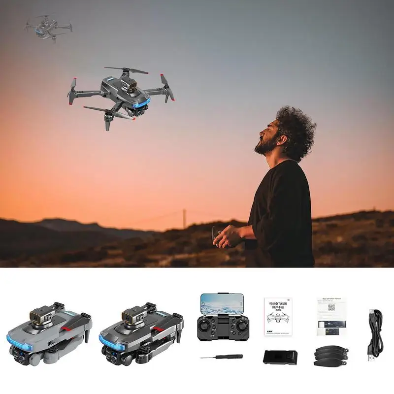 

Drone With Camera RC Quadcopter For Adults GPS Drone Voice Control Gravity Sensing Obstacle Avoidance Gestures Selfie Altitude