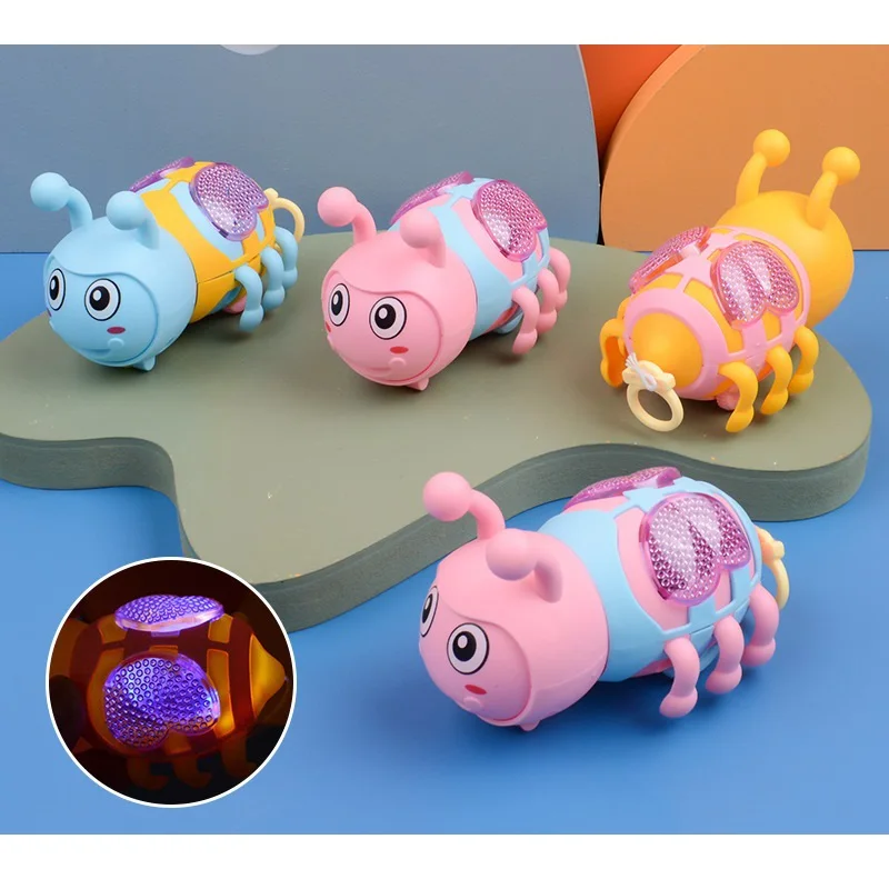 

Милая мультяшная пчела светящаяся игрушка тянущаяся шнур для бега без батареи для маленьких мальчиков девочек детей забавные подарки