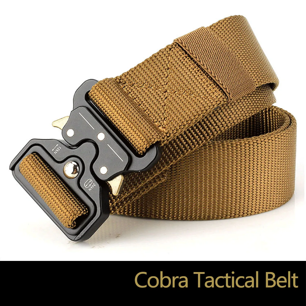 

Tactical Tom military fans outdoor 3.8CM wide cobra buckle twisted nylon tactical belt quick release quick release belt