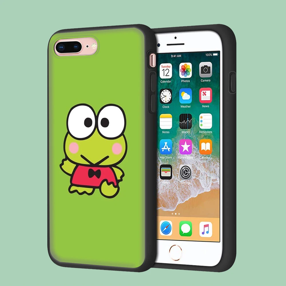 Черный Защитный чехол для VIVO Y12S Y12 Y17 Y21 Y21S Y31 Y31S Y52S Y36 Y76 Y76S Kerokero Keroppi