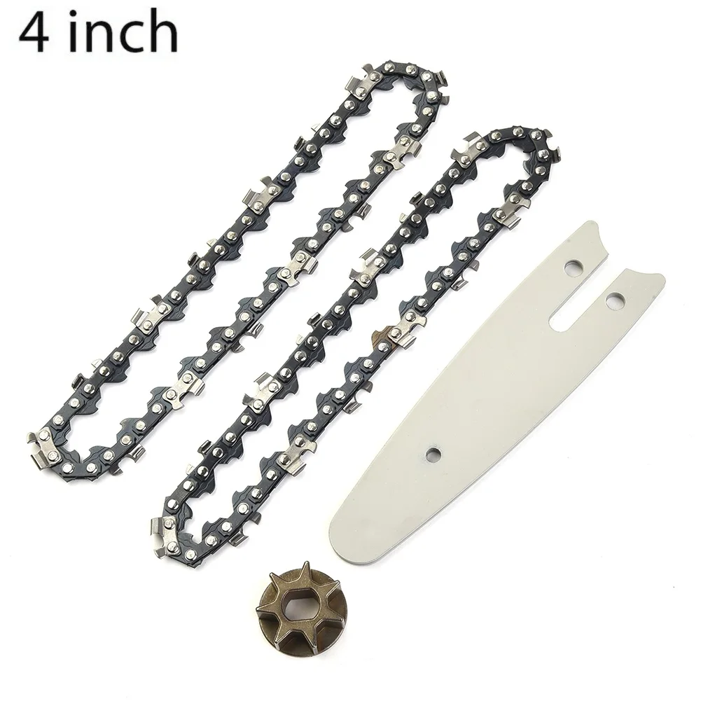 

4/6Inch Chainsaw Guide Bar And Saw Chain Set Fits Electric Chain Saw Wood Cutter