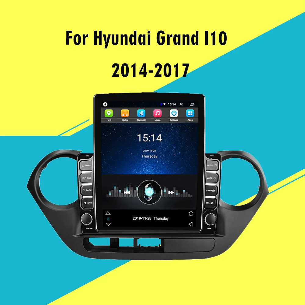 

9.7" Tesla Screen Autoradio For Hyundai Grand I10 2014-2017 Multimedia Player GPS Navigator 4G Carplay Android Stereo Head Unit