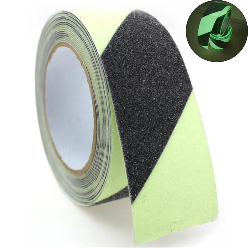 Матовая Нескользящая наклейка светящаяся Защитная Предупреждение та в темноте |