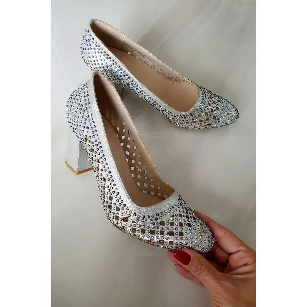 

Dorlie 705 Hll Jewelled Evening Dress Shoes 8cm