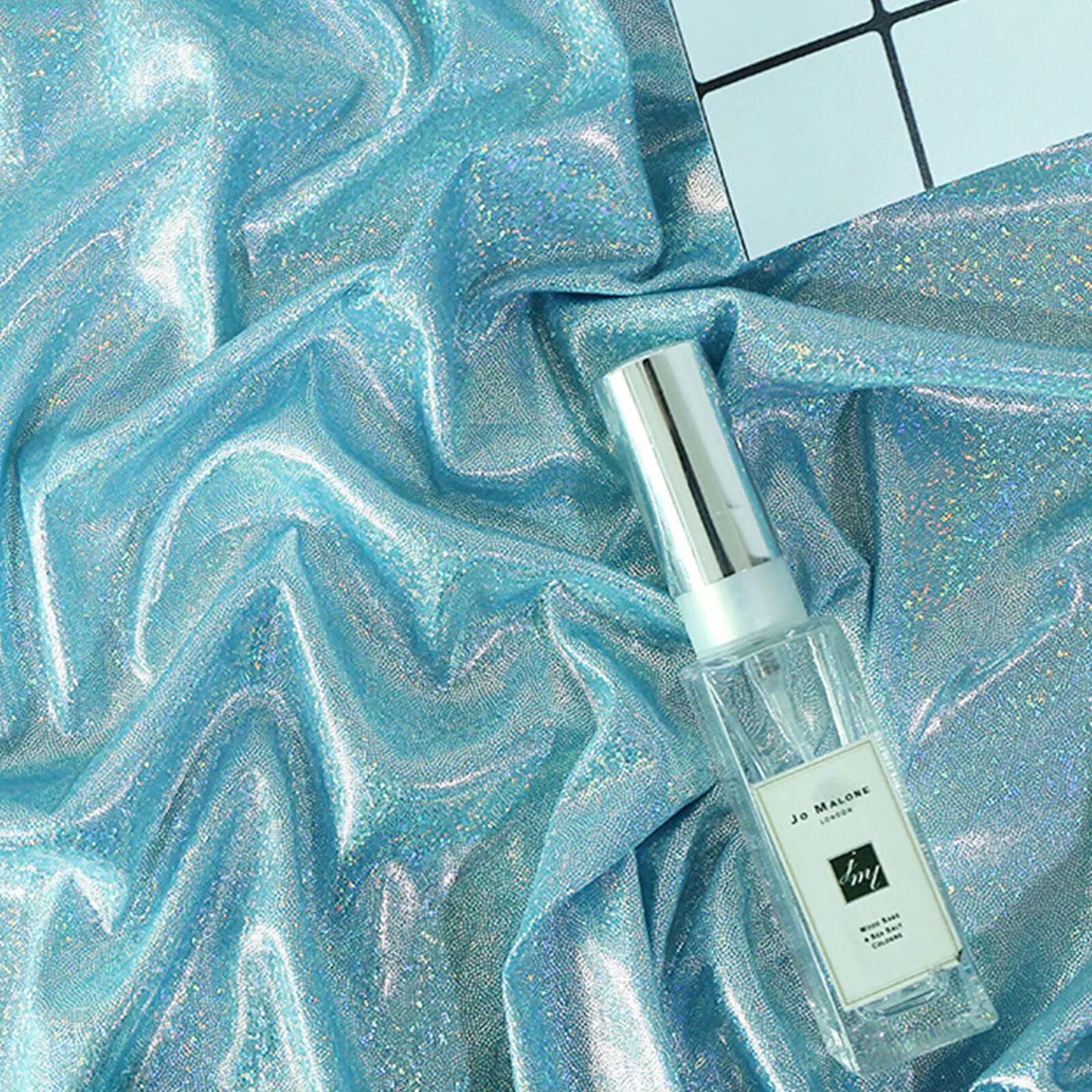 150x50 См Блестящая Лазерная Резка Полиэфирная Ткань Для Свадебной Вечеринки