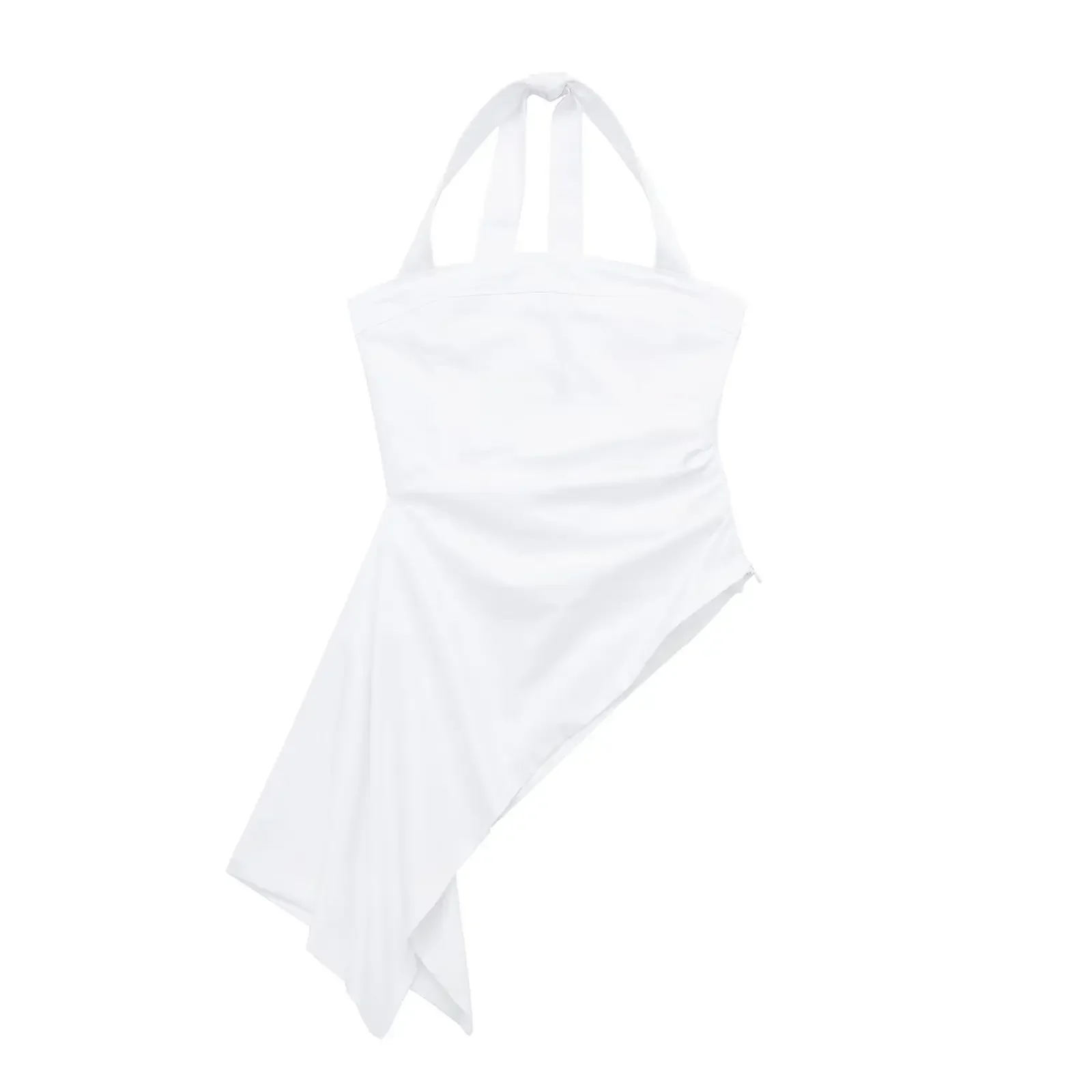 Топ женский летний асимметричный с воротником-халтером