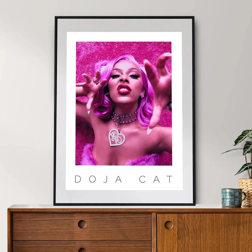 Абстрактный постер с изображением кота и певицы Дзима обложка альбома в