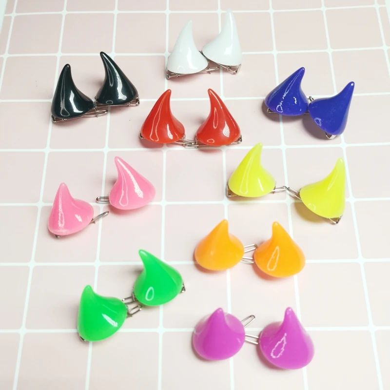 Заколки для волос светящиеся костюма косплея булавки шпильки костюм рога