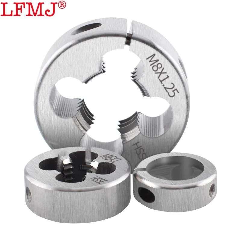 Регулируемая круглая матрица HSSE M8M9M10M11M12M13M14M15M16M18 X0.35 0 75 1 25 2 5 для режущей резьбы из