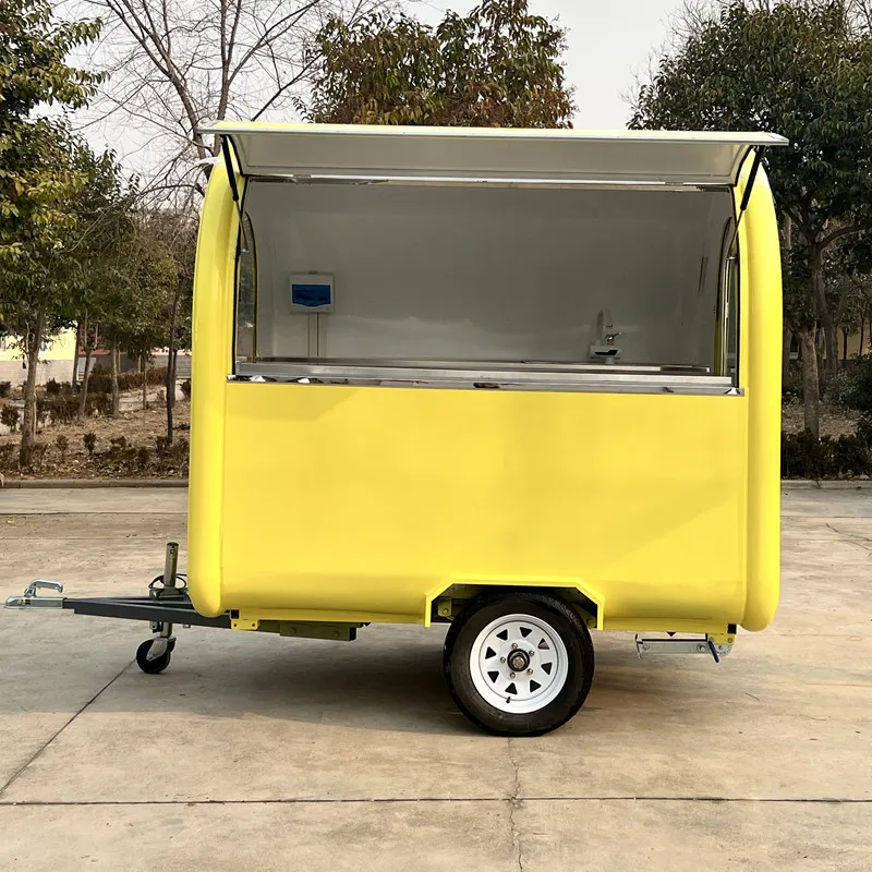 

Custom Ice Cream Cart Fast Food Van Taco Truck Halal Mobile Crepe Coffee Carts for Sale Electric Grill BBQ Food Trailer