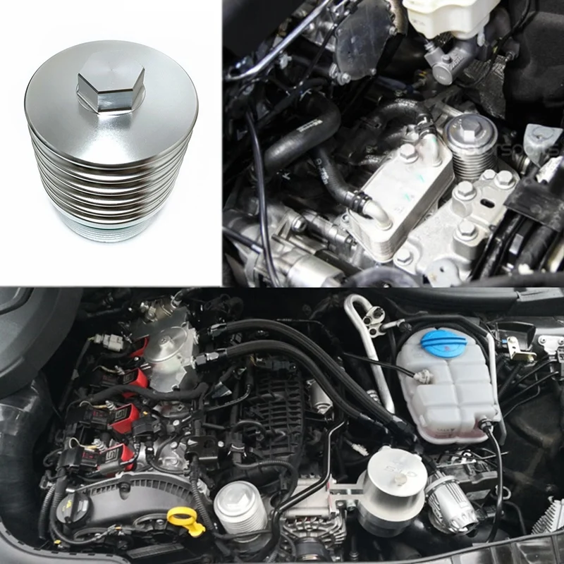 

DSG Cool Flow Aluminum ​Car Oil Filter Housing Replaces for -EA888 2.0T FSI Cap05 02E305045