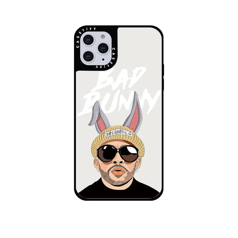 

CASETIFY Bunny Ear Hat Mirror Case For IPhone 11 12 13 14ProMax 11 12 13 14Pro XsMax XR 6S 7 8 SE 7P 8P 14Plus Back Cover D0603