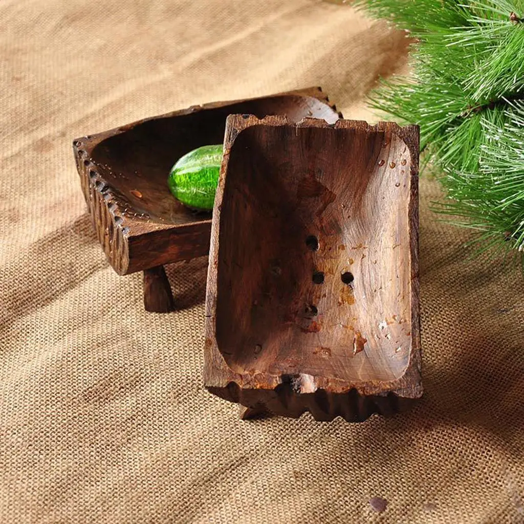 Деревянная коробка для мыла контейнеры сохраняет сухость легкая чистка сливная