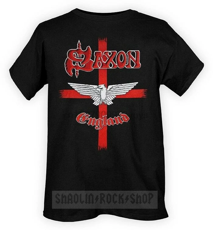

Saxon Rockin America Shirt England Tee Licensed Merchandise