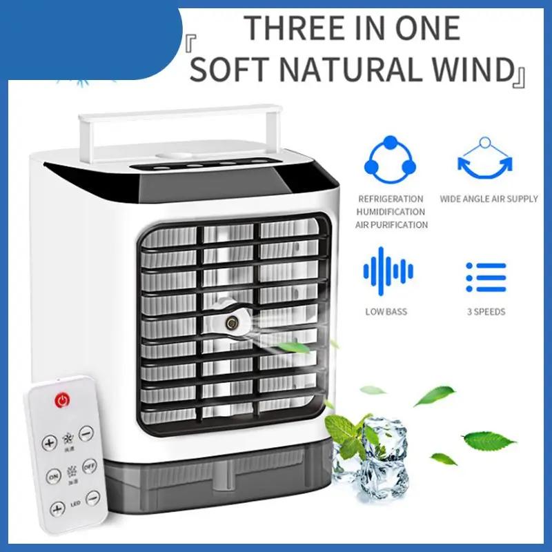 

Portable Air Conditioner Desktop Air Conditioning With Remote Control Air Cooler Fan Humidifier Mini Air Cooling Fan Dropship