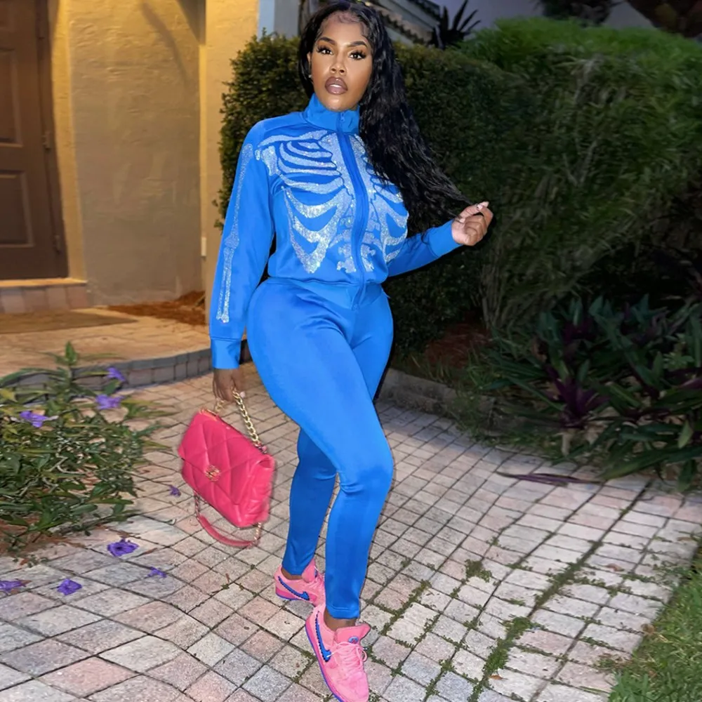 

African Clothes Women Plus Size 2 Piece Set 2022 Traditional Dashiki Beading Robe Coat Tops Pants Suit Ladies Clothing