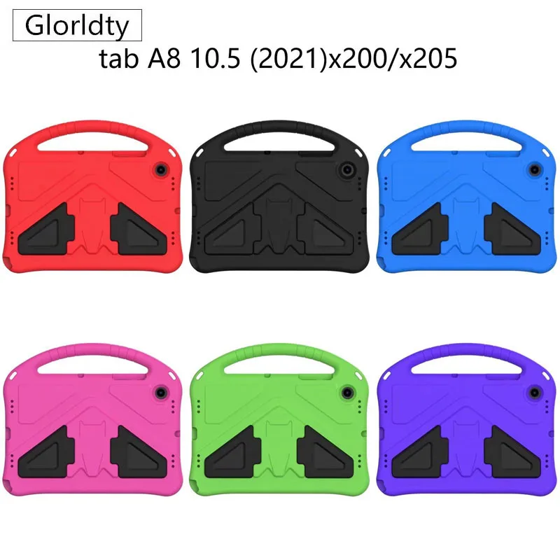 

Cover For Samsung Galaxy Tab A8 10.5 2021 SM-X200 SM-X205 10.5" Shockproof handle stand Kids EVA Tablets Case Fundas