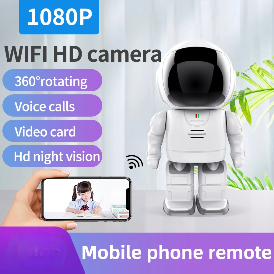 

Робот-IP-камера для системы видеонаблюдения, 1080P, 2 МП
