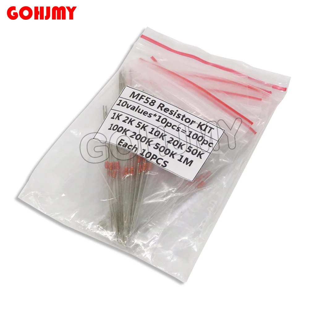 Комплект черных терморезисторов для модели NTC GOHJMY MF58 мощные керамометрические