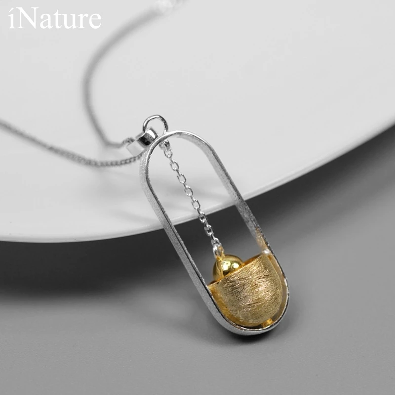 

INATURE Trendy Punk Hammer Ram 925 Sterling Silver Pendant Necklace For Men Women