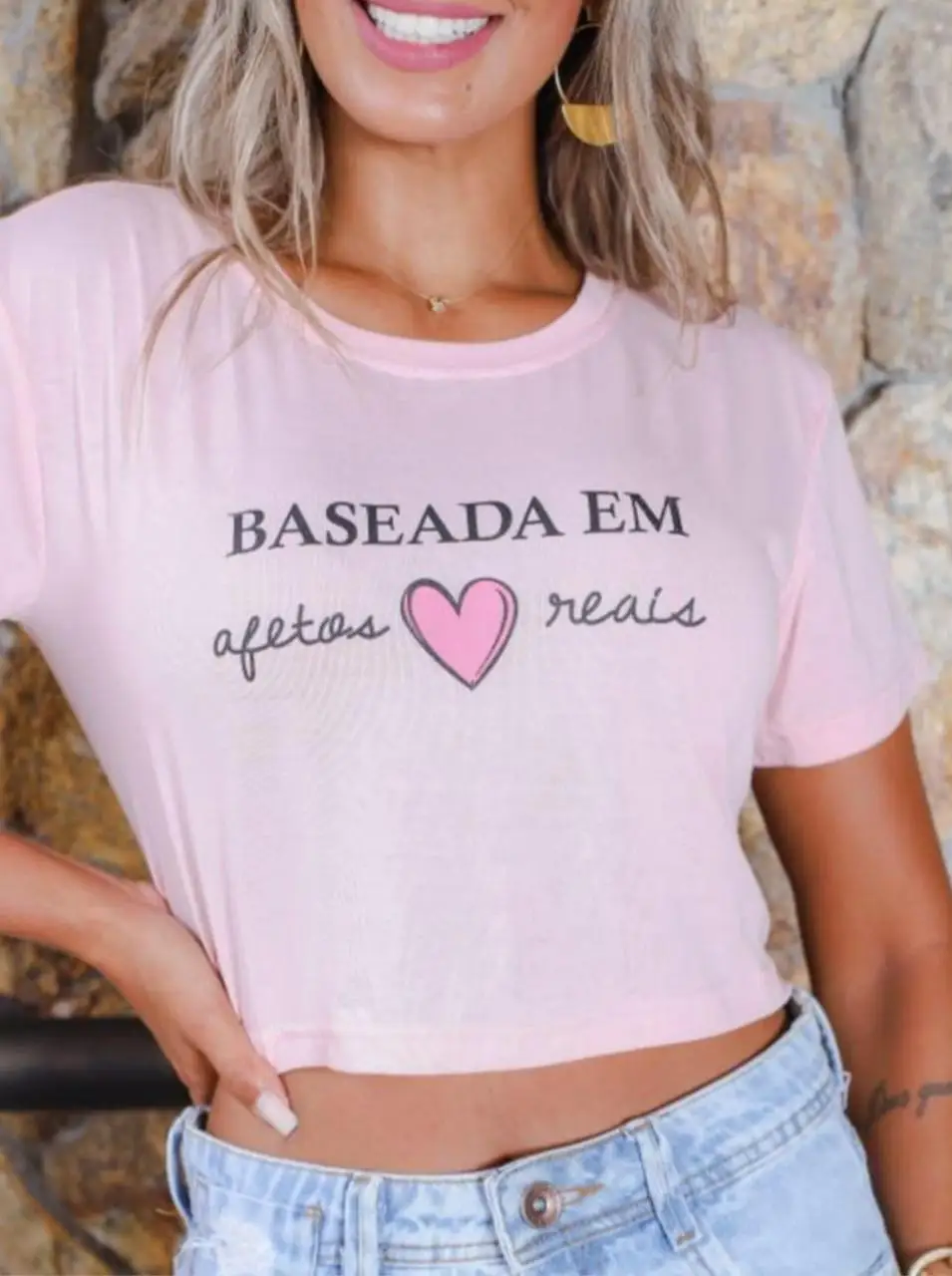 

Cropped Feminino T-Shirt Moda Feminina Lançamento Tendência Promoção Relâmpago Influencer Blogueira