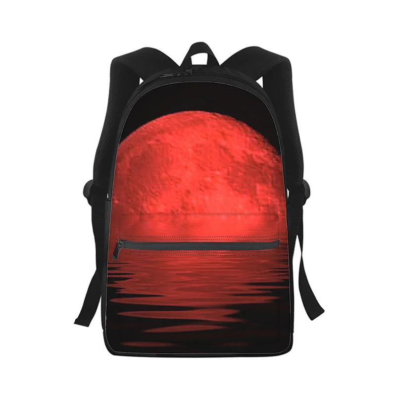 art moon Men Women Backpack 3D Print Fashion Student School Bag Laptop Backpack Kids Travel Shoulder Bag