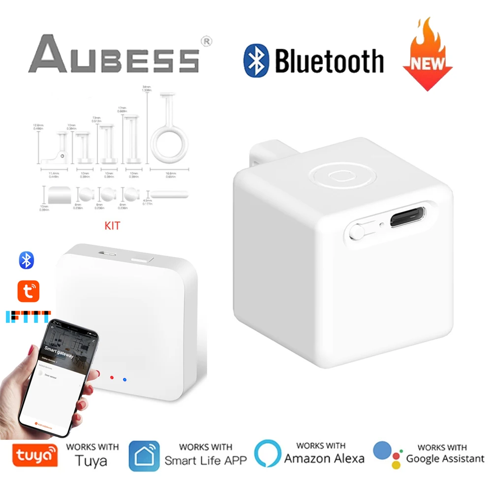 

Tuya Bluetooth Smart Fingerbot кнопочный переключатель Tuya/приложение Smart Life/голосовое/синхронное дистанционное управление работа с Google Assistant