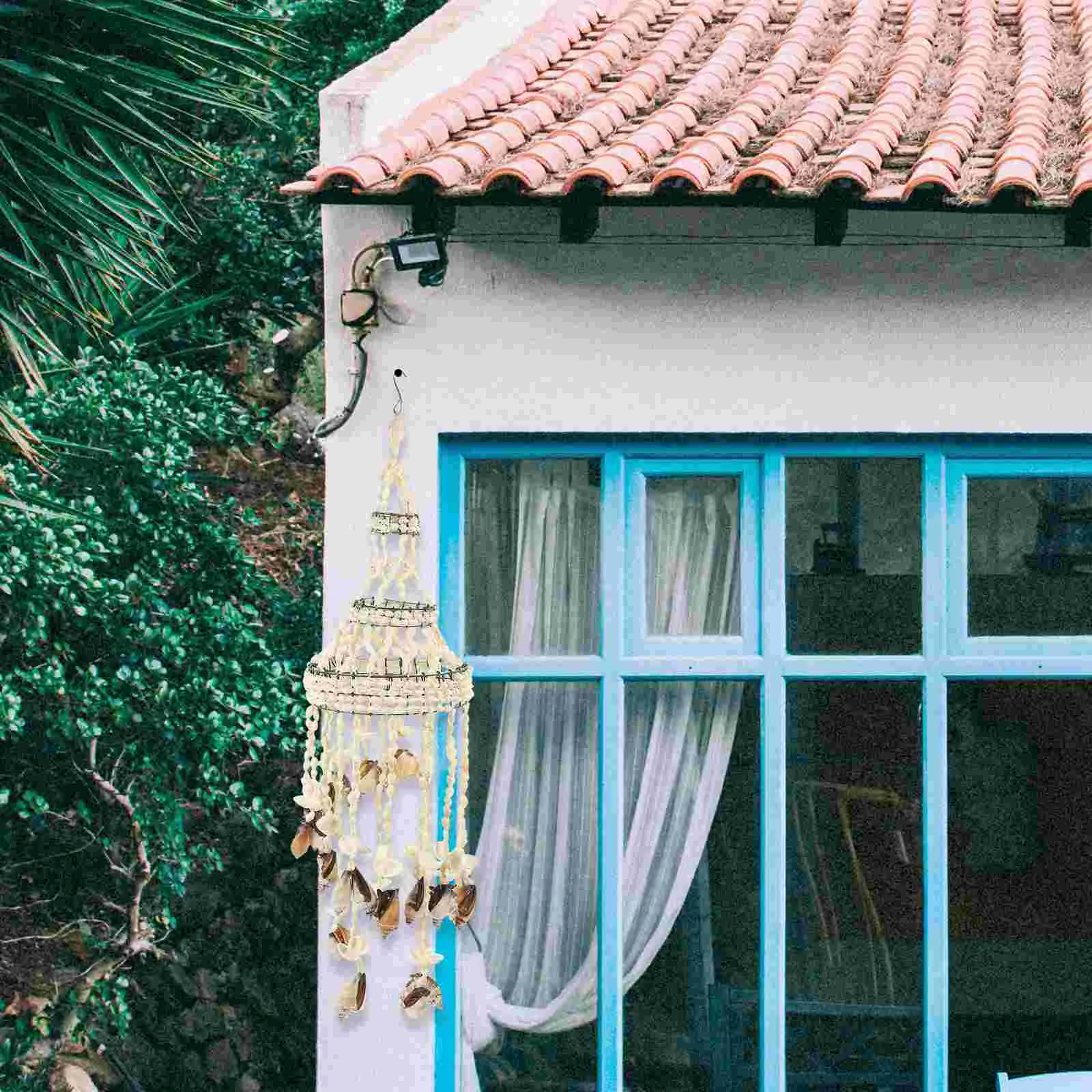 

Hanging Wind Chime Hand Decor Nautical Ornaments House Decorations Home Shell Wind Chime Outdoor Windchime