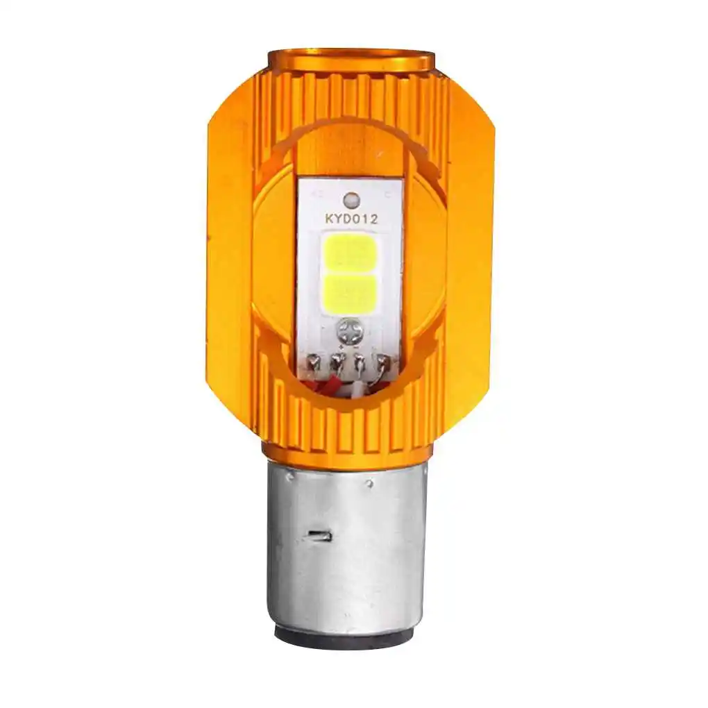 

7.28x3.48CM BA20D Motorbike Light Bulb Lamp Motorcycle COB LED Energy Saving Headlight Headlamp 6500K