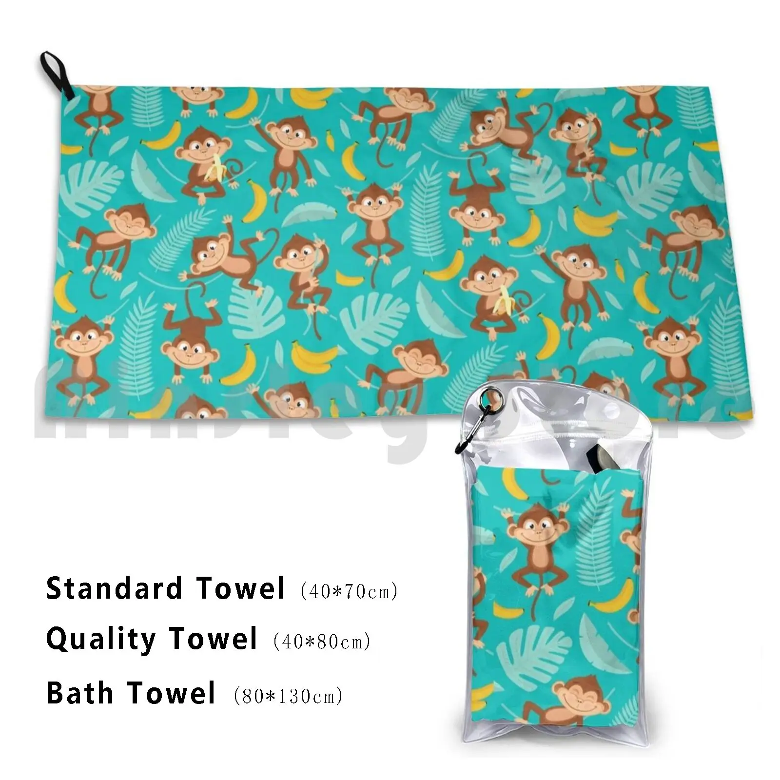 Monkey Bath Towel Beach Cushion Monkey Mom Monkey Monkey Monkey Monkey For Women Monkey Mom Monkey For Girls