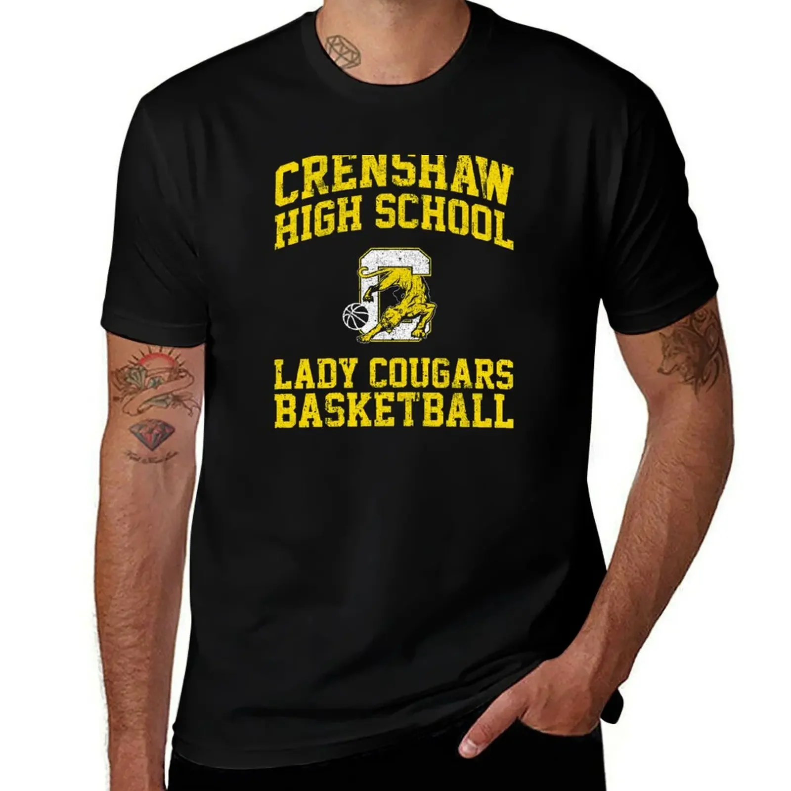 Баскетбольная футболка Crenshaw High Lady Cougars блузка рубашки с рисунком простые