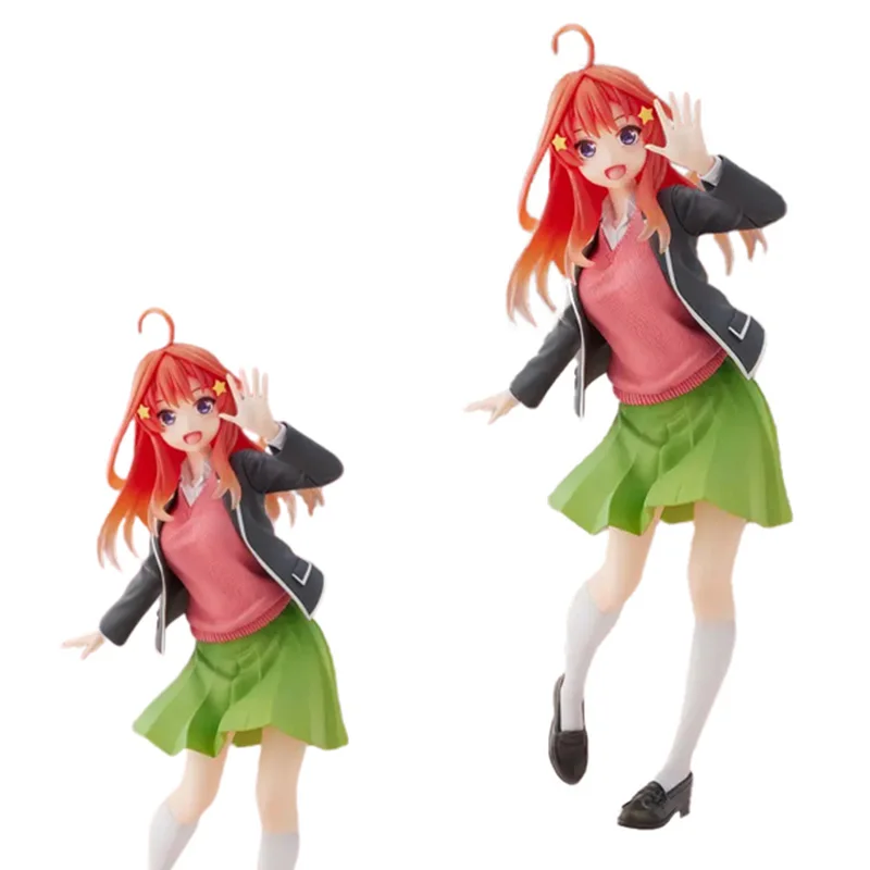 

Nakano Itsuki Figure Anime The Quintessential Quintuplets School Uniform Gift Collect Standing Pose Model Dolls Toy 20CM Boxed