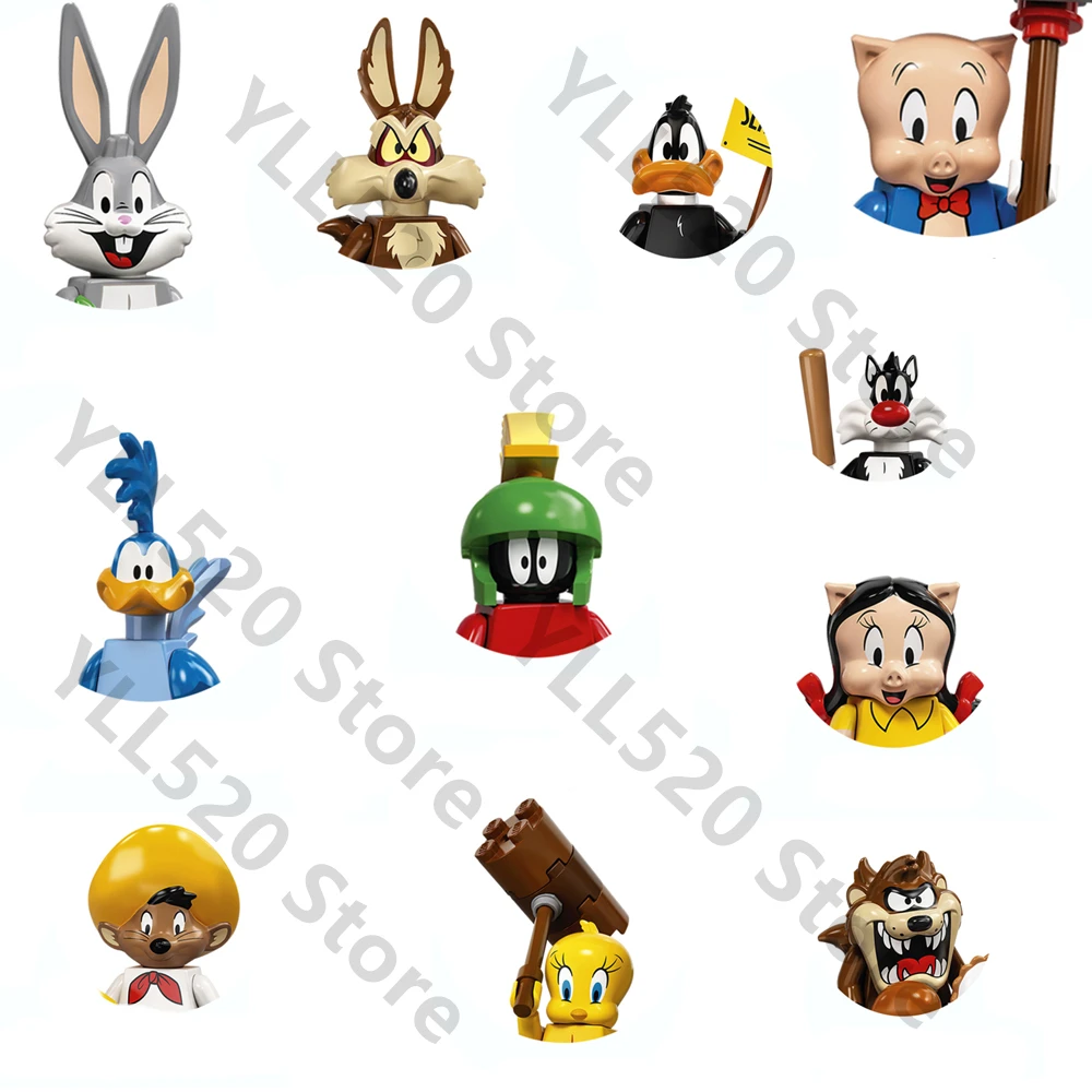 

Disney Bugs Bunny Daffy уточные блоки 91001-91012 Кот ТАСМАНИЙСКИЙ ДЬЯВОЛ строительные блоки сборные мини-фигурки подарки для детей