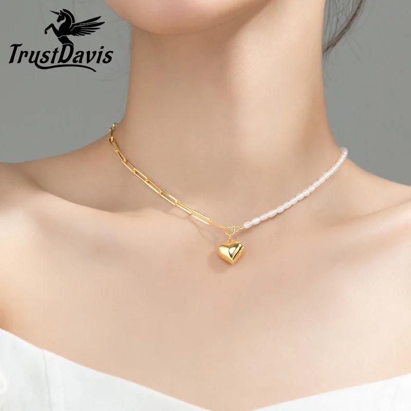 

Женское ожерелье из серебра 925 пробы с жемчугом